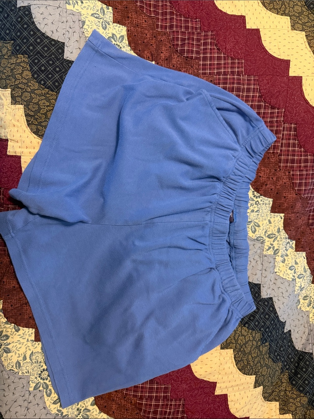 Roaman's Periwinkle Elastic Waist Athletic Shorts